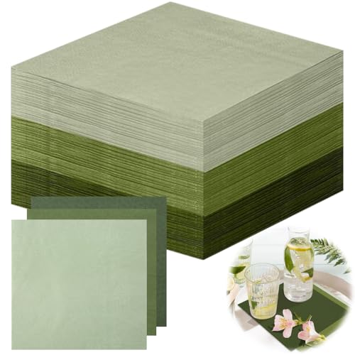 Mineup 150 Stück Servietten Grün,33x33cm Servietten Salbeigrün, Servietten Eukalyptus Grün, Salbeigrüne Papierservietten, Servietten Hochzeit für Hochzeit Abendessen Geburtstag Brautjubiläum Party Mineup 150 Stück Servietten Grün,33x33cm Servietten Salbeigrün, Servietten Eukalyptus Grün, Salbeigrüne Papierservietten, Servietten Hochzeit für Hochzeit Abendessen Geburtstag Brautjubiläum Party von Mineup