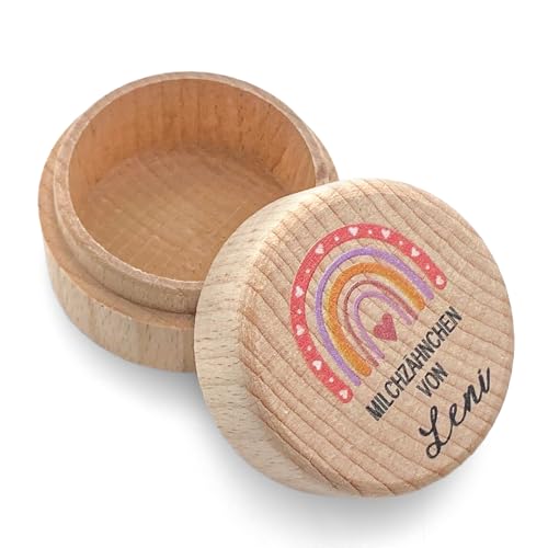 Minfuerang Zahndose Milchzähne, Baby Tooth Box, Milchzahndose mit Niedlichem Motiv für Taufen, Geburtstage, Frischgebackene Eltern Geschenke (Stil C) von Minfuerang
