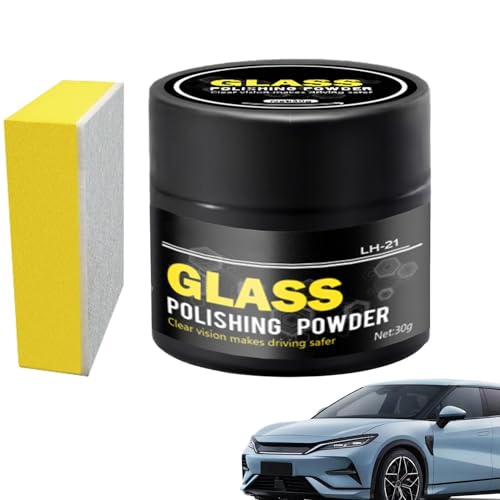 Glasspolish, 30 Ml Windschutzscheiben-Kratzer-Entferner,Glaspolitur Glaspolierpulver,Pulverlackreparatur Windschutzscheiben-Glas-Poliermasse Kratzer-Entferner Fenster-Reparatur-Werkzeug Glasspolish, 30 Ml Windschutzscheiben-Kratzer-Entferner,Glaspolitur Glaspolierpulver,Pulverlackreparatur Windschutzscheiben-Glas-Poliermasse Kratzer-Entferner Fenster-Reparatur-Werkzeug von Mingchengheng