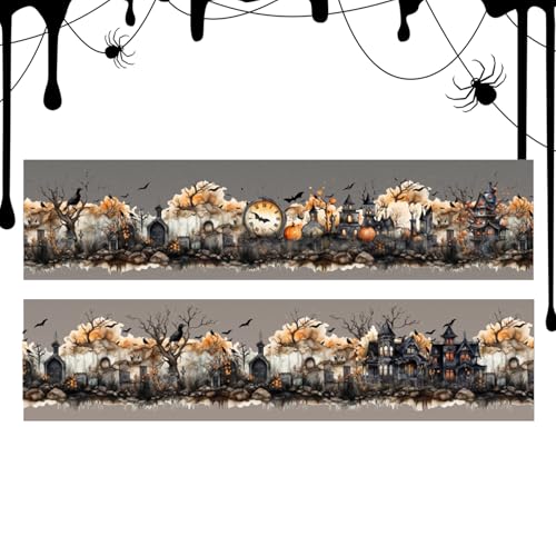 Mingchengheng Halloween Scrapbook Klebeband - Halloween Vintage Klebeband,Festliche Gothische Aufkleberrolle Für Festtage Schule Tagebuch Basteln Mingchengheng Halloween Scrapbook Klebeband - Halloween Vintage Klebeband,Festliche Gothische Aufkleberrolle Für Festtage Schule Tagebuch Basteln von Mingchengheng