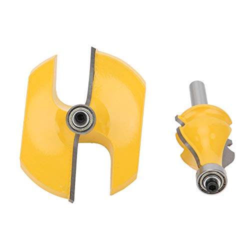 2pcs 8mm Shank Handleiterkante Router Bit Set Holzbearbeitungsschneider mit Lager für Tischler -Werkzeug von Mingzhe