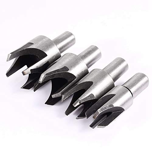 8 PCs Schamfeuer Holzstecker Cutter Gerade, Sich Verjüngte Klauen-Bohrer für Holzbearbeitungsschläger-Projekte von Mingzhe