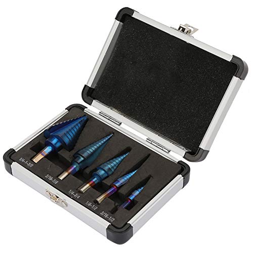 HSS English System Triangular Shank Step Drill Bit Hole Cutter Kegel Set 5 Stcs für Eisenaluminiumbeschichtung HSS English System Triangular Shank Step Drill Bit Hole Cutter Kegel Set 5 Stcs für Eisenaluminiumbeschichtung von Mingzhe