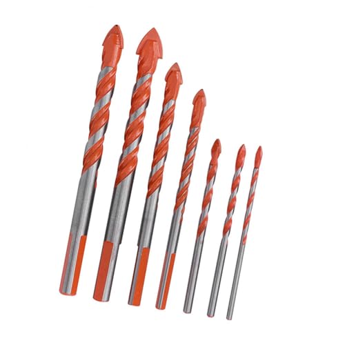 Keramikfliesen -Lochbohrer -Bit -Set Hochgeschwindigkeits -Stahl - -Wandbohrwerkzeug (3 Mm 4 Mm 5 Mm 6 Mm 8 Mm 10 Mm 12 Mm) Zur Verbesserung der Heimatverbesserung von Mingzhe
