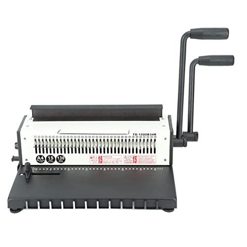 Spiralspiralbindemaschine 34 Löcher 2 Spulenstanzmaschine A4 A5 Buchstabengröße (Runde Loch) von Mingzhe