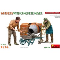 Bauarbeiter m. Mischer (2) von Mini Art