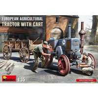 European Agricultural Tractor with Cart von Mini Art