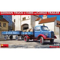 German Truck L1500S w/ Cargo Trailer von Mini Art