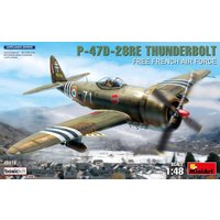 P 47D 28RE Thunderbolt - Französische Luftwaffe - Basic Kit von Mini Art