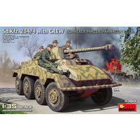 Sd.Kfz. 234/4 Schwerer Panzerspähwagen 7,5 cm w/Crew (4 Figuren) von Mini Art