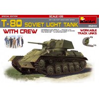 T-80 Soviet Light Tank w/Crew (Special Edition) von Mini Art