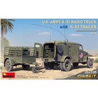 US Funkwagen K-51 mit Anhänger K-52 US Funkwagen K-51 mit Anhänger K-52 von Mini Art