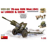 USV-BR 76mm Gun Mod.1941 with Limber & Crew von Mini Art