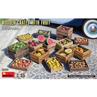 Wooden Crates with Fruit von Mini Art