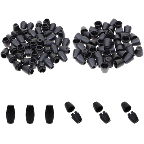 Mini Skater Sicherheitsverschlüsse aus Kunststoff für Schlüsselbänder, Armbänder, Halsketten, Bastelarbeiten, Schmuckherstellung, Bekleidungszubehör, 50 Paar (Durchmesser 4 mm Loch) von Mini Skater