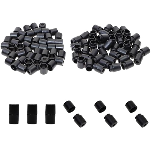 Mini Skater Sicherheitsverschlüsse aus Kunststoff für Schlüsselbänder, Armbänder, Halsketten, Bastelarbeiten, Schmuckherstellung, Bekleidungszubehör, 50 Paar (Durchmesser 5 mm Loch) von Mini Skater