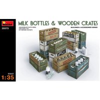 Milk Bottles & Wooden Crates von Miniart