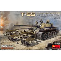 T-55 Czechoslovak Production with KMT-5M Mine Roller von Miniart