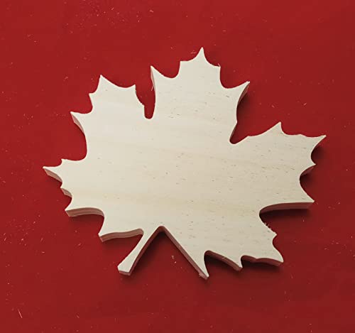 Ahornblatt aus 10 mm Pappelsperrholz, Holz, basteln, Größe:20 cm von Miniaturenbau-Lewen