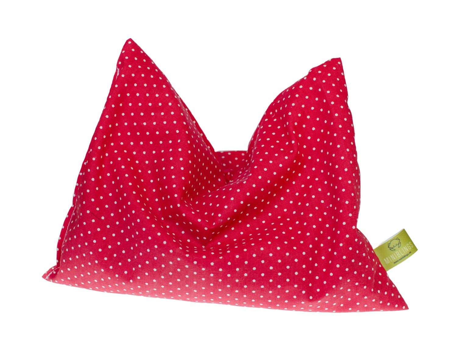 Kirschkernkissen Bio Wärmekissen Mikrowelle Miniblings Rot Punkte Weiß Polka Dots von Miniblings