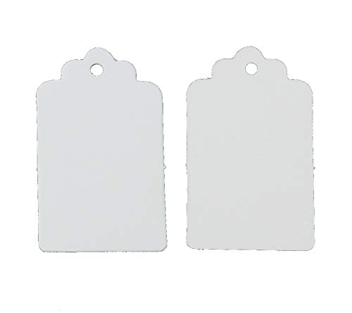 Miniblings 100 Geschenkanhänger 3x5 cm Geschenk Etiketten Anhänger Weiß von Miniblings