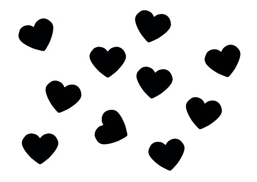 Miniblings 10x Bügelbilder Aufnäher 25mm Flock Herz Liebe Love Patch Bügelbild I Kinder Bügelflicken Patches zum Aufbügeln - Flockfolie - Applikation Nähen, Farbe:schwarz Miniblings 10x Bügelbilder Aufnäher 25mm Flock Herz Liebe Love Patch Bügelbild I Kinder Bügelflicken Patches zum Aufbügeln - Flockfolie - Applikation Nähen, Farbe:schwarz von Miniblings