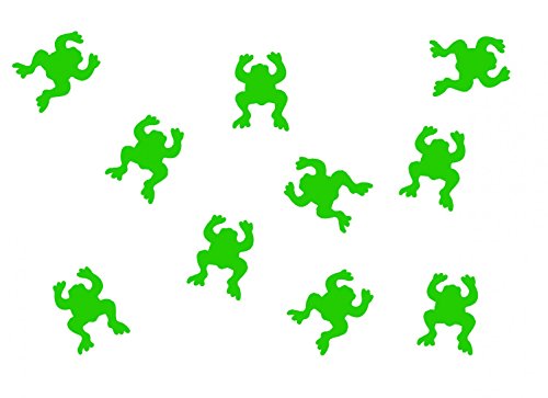 Miniblings 10x Bügelbilder Aufnäher 26mm Flock Frosch Kröte Kind Patch Bügelbild I Kinder Bügelflicken Patches zum Aufbügeln - Flockfolie - Applikation Nähen, Farbe:grün von Miniblings