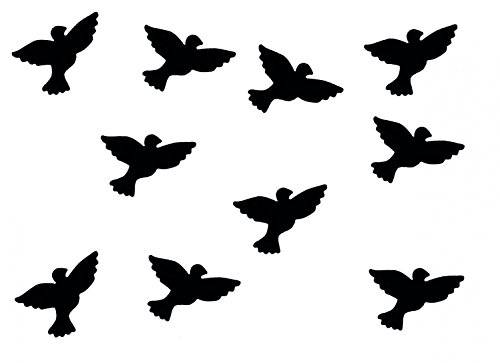 Miniblings 10x Bügelbilder Aufnäher 26mm Flock Taube Vogel Spatz Patch Bügelbild I Kinder Bügelflicken Patches zum Aufbügeln - Flockfolie - Applikation Nähen, Farbe:schwarz Miniblings 10x Bügelbilder Aufnäher 26mm Flock Taube Vogel Spatz Patch Bügelbild I Kinder Bügelflicken Patches zum Aufbügeln - Flockfolie - Applikation Nähen, Farbe:schwarz von Miniblings