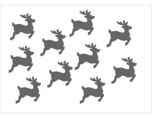 Miniblings 10x Bügelbilder Aufnäher 28mm Flock Hirsch REH Rehe Patch Bügelbild I Kinder Bügelflicken Patches zum Aufbügeln - Flockfolie - Applikation Nähen, Farbe:grau Miniblings 10x Bügelbilder Aufnäher 28mm Flock Hirsch REH Rehe Patch Bügelbild I Kinder Bügelflicken Patches zum Aufbügeln - Flockfolie - Applikation Nähen, Farbe:grau von Miniblings