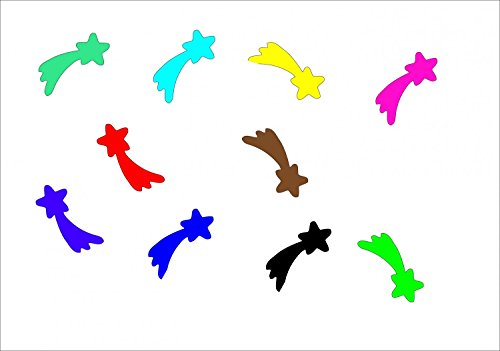 Miniblings 10x Bügelbilder Aufnäher 30mm GLATT Sternschnuppe Komet Patch Bügelbild I Kinder Bügelflicken Patches zum Aufbügeln - Flexfolie - Applikation Nähen, Farbe:bunt gemischt Miniblings 10x Bügelbilder Aufnäher 30mm GLATT Sternschnuppe Komet Patch Bügelbild I Kinder Bügelflicken Patches zum Aufbügeln - Flexfolie - Applikation Nähen, Farbe:bunt gemischt von Miniblings
