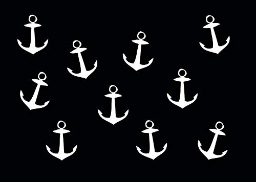 Miniblings 10x Bügelbilder Aufnäher GLATT Boot Meer 33mm Anker Patch Bügelbild I Kinder Bügelflicken Patches zum Aufbügeln - Flexfolie - Applikation Nähen, Farbe:weiß Miniblings 10x Bügelbilder Aufnäher GLATT Boot Meer 33mm Anker Patch Bügelbild I Kinder Bügelflicken Patches zum Aufbügeln - Flexfolie - Applikation Nähen, Farbe:weiß von Miniblings