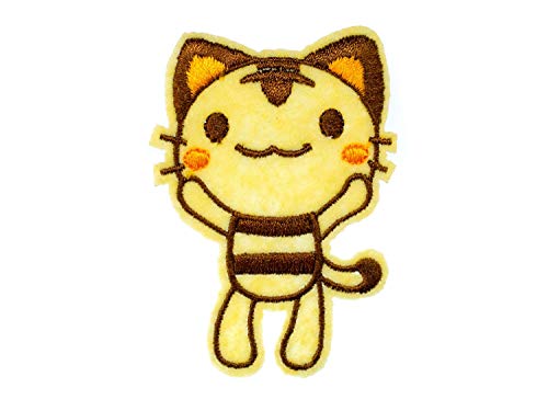 Miniblings Tiger Katze kindlich Bügelbild Aufnäher Aufbügler Raubtier 77x50mm Patch Bügelbild I Kinder Bügelflicken Patches zum Aufbügeln Miniblings Tiger Katze kindlich Bügelbild Aufnäher Aufbügler Raubtier 77x50mm Patch Bügelbild I Kinder Bügelflicken Patches zum Aufbügeln von Miniblings