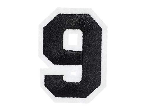 Miniblings Zahl Neun Bügelbild Aufnäher Aufbügler schwarz weiß College 9 Nummer Patch Bügelbild I Kinder Bügelflicken Patches zum Aufbügeln Miniblings Zahl Neun Bügelbild Aufnäher Aufbügler schwarz weiß College 9 Nummer Patch Bügelbild I Kinder Bügelflicken Patches zum Aufbügeln von Miniblings