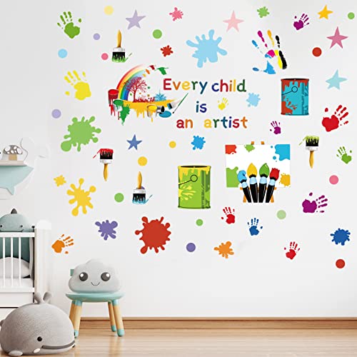 Wandtattoo Wandsticker für Kinderzimmer, Bunt Wandtattoo Wandsticker Tupfen Punkte für Kinderzimmer Wandaufkleber Wall Stickers Handprints Wall Decor Wohnzimmer Schlafzimmer Fenster Decor Wandtattoo Wandsticker für Kinderzimmer, Bunt Wandtattoo Wandsticker Tupfen Punkte für Kinderzimmer Wandaufkleber Wall Stickers Handprints Wall Decor Wohnzimmer Schlafzimmer Fenster Decor von Minicloss