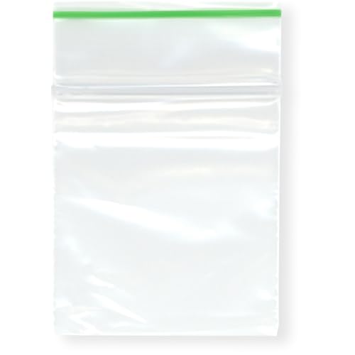 Minigrip Greenline wiederverschließbare Plastiktüten mit Reißverschluss, 5,1 x 5,1 cm, 100 Stück von Minigrip Red Line