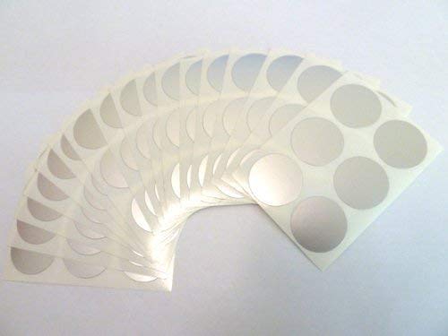 102 Etiketten, 25mm Durchmesser rund, matt silber, abnehmbare/niedriger Tack Farbcode Sticker, selbstklebende Klebend Bunt Punkte 102 Etiketten, 25mm Durchmesser rund, matt silber, abnehmbare/niedriger Tack Farbcode Sticker, selbstklebende Klebend Bunt Punkte von Minilabel