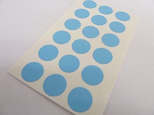 Runde Aufkleber, 13 mm, 72 Stück, in verschieden Farben erhältlich hellblau von Minilabel