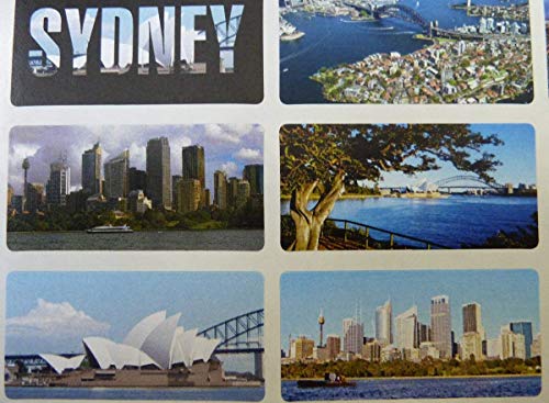 15 Sydney, Australien, City Sights und Ansichten, Themen Selbstklebend Etiketten Aufkleber von Minilabel