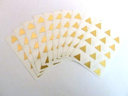 150 Etikett, 10mm Dreieck, matt-gold, Farben Code Aufkleber, selbstklebende klebend Farbige Etiketten 150 Etikett, 10mm Dreieck, matt-gold, Farben Code Aufkleber, selbstklebende klebend Farbige Etiketten von Minilabel