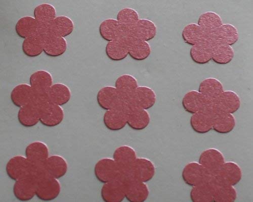 150 Etiketten, 10mm Blütenform, pink, selbstklebende Sticker, Minilabel Formen von Minilabel