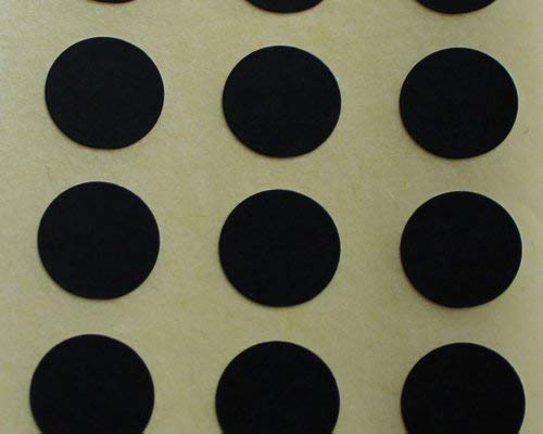 150 Etiketten, 10mm Durchmesser rund runde, schwarz,selbstklebende Sticker,Minilabel Formen von Minilabel