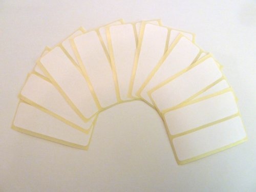 18 Etikett, 80x25mm Rechteck, weiß, abnehmbare/niedrige Heften Farben Code Aufkleber, selbstklebende klebend Farbige Etiketten von Minilabel