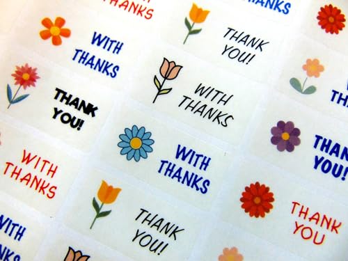 27 Stück kleine bunte "mit Danke" Dankeschön-Grußaufkleber, klare Klebeetiketten für Karten und Bastelarbeiten 27 Stück kleine bunte "mit Danke" Dankeschön-Grußaufkleber, klare Klebeetiketten für Karten und Bastelarbeiten von Minilabel