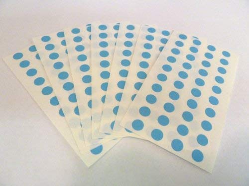 270 Etiketten, 6mm Durchmesser rund, türkis, Farbcode Sticker, selbstklebende Klebend Bunt Punkte 270 Etiketten, 6mm Durchmesser rund, türkis, Farbcode Sticker, selbstklebende Klebend Bunt Punkte von Minilabel