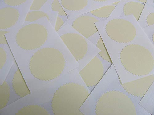 42mm Wellenkanten, elfenbein, Zertifikat Waffel Company Siegel-Etiketten, Sticker für Prägung, Auszeichnungen & Belohnungen 42mm Wellenkanten, elfenbein, Zertifikat Waffel Company Siegel-Etiketten, Sticker für Prägung, Auszeichnungen & Belohnungen von Minilabel