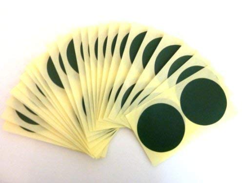 50 Etiketten, 50mm Durchmesser Rund, Dunkel Grün, Farbcode Sticker, Selbstklebende Klebend Bunt Punkte von Minilabel