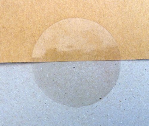 50mm rund Rolle 1000 Glanz Transparent Siegel - Entfernbarer geringer Klebstoff selbstklebend Aufkleber von Minilabel