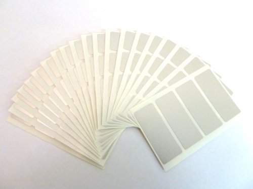 80 Etiketten, rechteckig, 50 x 20 mm, Matt, silberfarben, Klebeetiketten, selbstklebend, für Farbkodierung, 80 Etiketten, rechteckig, 50 x 20 mm, Matt, silberfarben, Klebeetiketten, selbstklebend, für Farbkodierung, von Minilabel