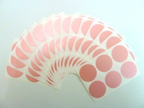 90 Etiketten, Durchmesser 33 mm, rund, Rosa, Farbcode-Aufkleber, selbstklebender Klebeetiketten von Minilabel
