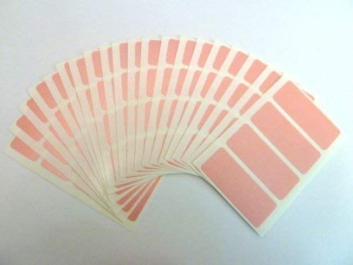 80 Etiketten/Größe rechteckig 50 x 20 mm, selbstklebende Etiketten, Aufkleber rosa von Minilabel